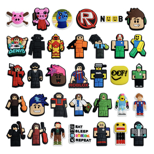 Nuevas almascas de PVC para zapatos de Roblox, con diseño de flor y dibujos animados, personalizables, al por mayor - Product Image 1