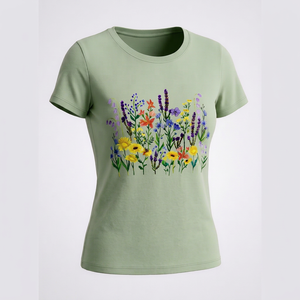 Camiseta de punto transpirable de manga corta para mujer, nueva llegada, último estilo, para unisex, en oferta. - Product Image 1