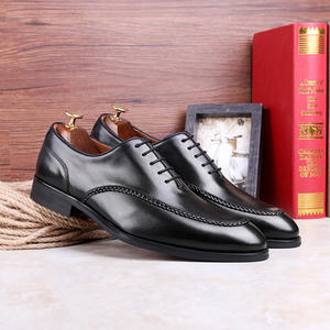 Nuevos zapatos con cordones de suela compuesta de cuero genuino superior-zapatos formales de negocios elegantes para hombres - Product Image 5