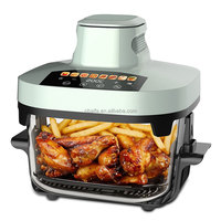 Aifa Wholesale Friteuse à air et machine à pizza 2 en 1, double panier carré, à double porte, moderne, électrique, à commande tactile numérique, compacte