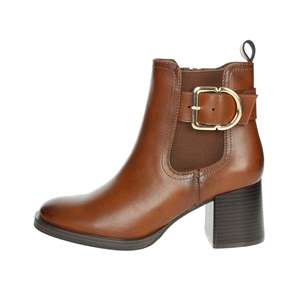 Bottines pour femmes en cuir à talon K-10093 Taille 35 Détail boucle - Product Image 1
