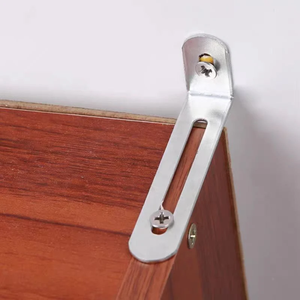 Support d'angle en L réglable en fer à 90 degrés pour fixation de meubles, installation facile, connecteur d'angle - Product Image 4