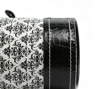 Boîte Cadeau Cylindrique Personnalisée avec Impression, Emballage en Carton à Motif Vintage avec Poignée en Corde