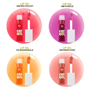 Logotipo personalizado Magic Color Plumping Fruit Lip Oil Luxury Clear Hidratante <span class=keywords><strong>Grasa</strong></span> Lip Oil Bálsamo Vegano Maquillaje Plumper Lip Oil - Product Image 1
