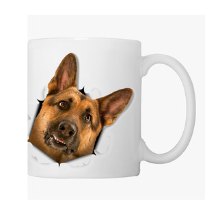 Etiqueta privada 11oz Cerámica Dibujos animados Lindo Perro <span class=keywords><strong>Cachorro</strong></span> Mascota <span class=keywords><strong>Bulldog</strong></span> francés Perro Café Leche Espresso Taza de té Taza Animal - Product Image 3