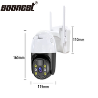C1 Home Security Solar Street Lights Wireless Wifi Outdoor CCTV Camera with High Visibility for Home & Business Security