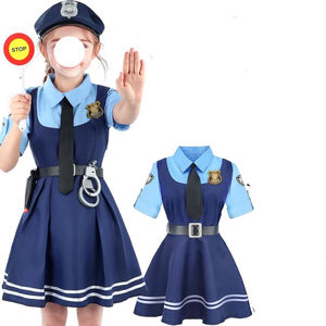 アニメズートジュディ警察ホップスニックワイルドコスプレ衣装ドレス子供漫画メイドカーニバル誕生日パーティー女の子ジュディドレス - Product Image 1