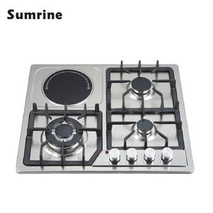 Cuisinière à <span class=keywords><strong>gaz</strong></span> encastrable <span class=keywords><strong>4</strong></span> <span class=keywords><strong>feux</strong></span> en céramique, en acier inoxydable, pour extérieur, avec dispositif de sécurité, alimentation électrique ou batterie en option - Product Image 6