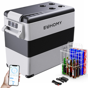 Euhomy-Refrigerador portátil <span class=keywords><strong>para</strong></span> coche, 55l, 12 voltios, CC, <span class=keywords><strong>para</strong></span> camping/RV/viaje/pesca/exterior - Product Image 1