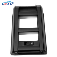 Kits de carrosserie de voiture en acier aluminium noir fenêtre latérale arrière échelle de support de tente de toit pliante pour Wuling Baojun Yep E260S 2023-2025