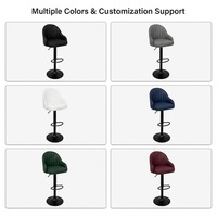 Tabouret de coiffeur réglable en hauteur avec base métallique pivotante pour salon, chambre à coucher et salle de maquillage