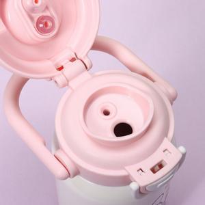 Gourde isotherme double paroi pour enfants, motif dessin animé, avec paille, design attrayant, portable pour l'école et la voiture - Product Image 3