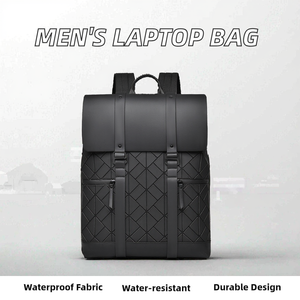 Men's Casual High School <b>Backpack</b> Waterproof Oxford Polyester Lined Zipper Closure Letter for Business Commuting Laptop Carrying - Product Image 3