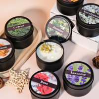 Ventes en gros de bougies parfumées artisanales en cire de soja de haute qualité, respectueuses de l'environnement, pour la décoration de la maison, la Saint-Valentin