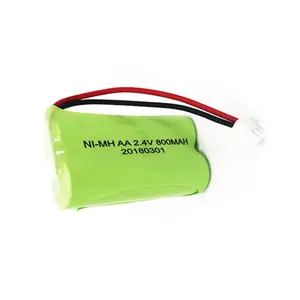 2.4V 800mAh aa ni-mh סוללה נטענת 2S1P ni mh batterie