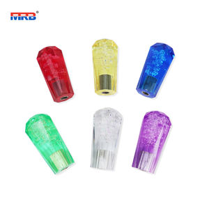 ユニバーサルJDMクリスタル八角形スタイルカースタートストップレバーボタンカーボタンスタート150mm透明ピンクバブルシフトノブ - Product Image 6