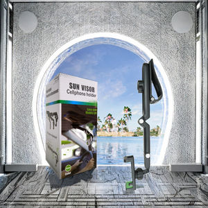 Support universel pare-soleil de voiture 360° première génération avec pince de téléphone portable flexible et réglable - Product Image 3