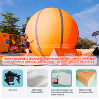 Modèle publicitaire gonflable en PVC imperméable et durable avec un design de dessin animé multicolore pour les événements en plein air, les défilés et les campagnes