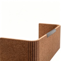 Écran de bureau à trois côtés 60x120cm, panneau acoustique écologique 100% fibre de polyester, cloison de bureau OEM