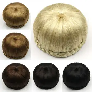 Buena calidad y precio conectado Venta caliente Moño de pelo sintético Donut Chignon Dome Hair