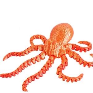 Vendita popolare popolare PLA stampato polpo 3D in Stock di seppie di seta colorate animali stampate 3D - Product Image 5