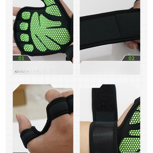 Guantes de Fitness Unisex Coexistence para Levantamiento de Pesas, Protección de Palma y Muñeca, Diseño Antideslizante de Medio Dedo - Product Image 6
