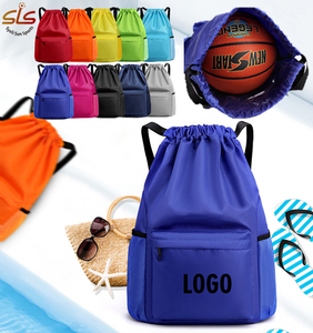 Sacs à cordon en nylon, sacs à dos à cordon en tissu Oxford, sacs à cordon imperméables pour la salle de sport, le basketball, sacs à cordon personnalisés - Product Image 1
