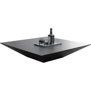 Ausgewähltes Board material mit hoher Dichte Großer Stauraum Wohnzimmer Quadratischer Tee tisch CETT002