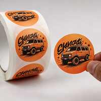 Etiquetas Autoadhesivas Resistentes a los Rayos UV y a la Intemperie, Impresión Comercial, Pegatinas de Vinilo Impermeables, Pegatinas Personalizadas con el Logotipo de la Empresa