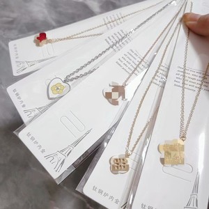 MW Stainless Steel Jewelry Wholesale, Fashion <b>Titanium</b> Steel Women's Necklace, Factory Wholesale Cheap Necklace Wholesale - Product Image 4