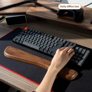 高级实木键盘腕托木制腕托办公简易打字游戏桌腕托