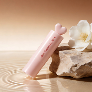 Envase de Brillo Labial ABS <span class=keywords><strong>Rosa</strong></span> <span class=keywords><strong>Pastel</strong></span> con Tapa de Rosca - Tubo Cosmético con Tapa en Forma de Corazón para Brillo Labial y Cuidado de la Piel - Product Image 2