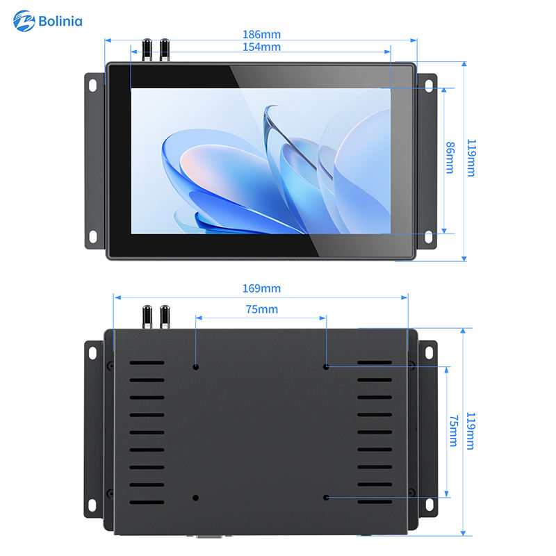 Bolinia Industrial Fanless All-in-One PC 7-27" Open Frame VESA Mount Capacitive Touch Screen Panel PC/Monitor Stock Wide RK3288