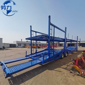 Semirremolque portador de coche <span class=keywords><strong>cerrado</strong></span> de 3 ejes Material de acero Exportación a Rusia para uso en talleres de coches - Product Image 1