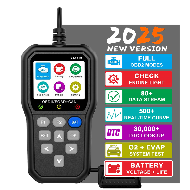Automotive OBD2 Car Scan Tool and
