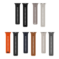RYB Nouveau design sportif respirant en caoutchouc de silicone premium résistant avec bracelet moulé, fermoir magnétique étanche 45mm 49mm 44mm 46mm
