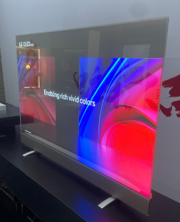 55 Inch Ultra Thin See Through Transparent TV with Android 14 for Wayfinding Shopping Malls Retail Stores Education Elevator Use