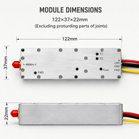 Modul RF DESCBOOST 50W 700-5850MHz Pita Lebar LoRa GaN 47dB Gain Peralatan Komunikasi Nirkabel Jarak Jauh