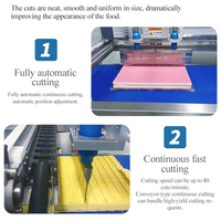 Machine de découpe automatique de pain et de toasts haute vitesse MeiShun, 300-450 plateaux/heure, 220V 2500W, 655kg, Hebei, pour la transformation de gâteaux et produits laitiers