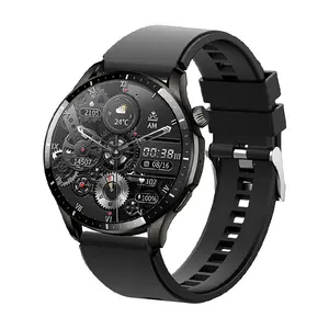 Jam tangan pintar LX301 baru 2024, pengisian daya nirkabel, layar sentuh HD bulat, panggilan BT pelacak kebugaran reloj