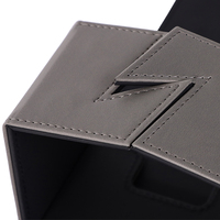 Costume Deux Couches Avec Tiroir Flip Cuir Premium PU Deck Box Coffrets Cadeaux En Gros