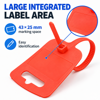 Attaches-câbles en plastique auto-bloquantes, étanches, imprimables au laser, avec identification par code-barres, pour suivi logistique, en PA66, pour signalisation de grande taille