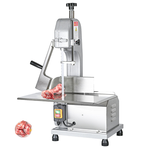 Máquina de corte de carne y huesos con sierra de cinta para alimentos congelados, aves, pescado, cerdo, res, eléctrica, de sobremesa, de acero inoxidable - Product Image 5