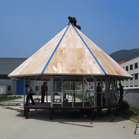 Maison Bungalow Préfabriquée en Bois pour Complexe Hôtelier aux Maldives, Bâtiments Métalliques Préfabriqués, Machine de Charpente en Acier Léger