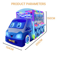 Vente en gros de voitures personnalisées à pièces de monnaie Six joueurs jouets michine en peluche jeu d'arcade distributeur automatique avec accepteur de pièces