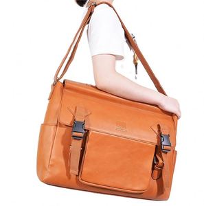 Sac à appareil photo reflex numérique étanche pour voyage d'affaires, sac à caméra vidéo, sac à appareil photo en cuir tendance, best-seller de l'usine BSCI - Product Image 1