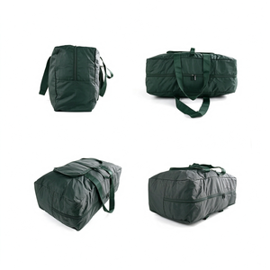 Custom Portable Large Capacity Foldable Black Duffel Tote Bag Luggage Waterproof Nylon Folding Design <b>Travel</b> Bag for Brands - Product Image 4