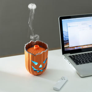 Humidificador USB de 5V con Forma de Calabaza de Halloween, 300 ml, Función de Temporizador, Difusor de Aromaterapia con Aceites Esenciales, Luz Nocturna LED - Product Image 5