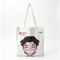 Sac de transport en toile recyclée avec impression numérique intégrale, motif artistique de musée personnalisé, sac de couture robuste pour exposition et foire