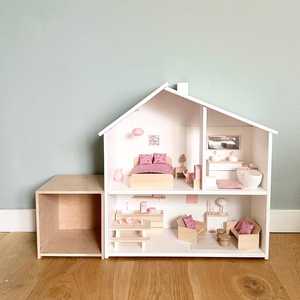 Maison de poupée personnalisée pour enfants chambre supplémentaire chambre supplémentaire avec balcon pour <span class=keywords><strong>Flisat</strong></span> maison à l'échelle 1:12 jouets pour enfants - Product Image 1